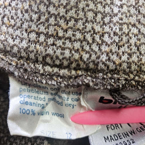 NWOT Bleyle tan cream virgin wool leggings pants Womens 12 Medium - Picture 3 of 7